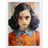 Anne Frank Legacy: Art Frame - Honor Courage and Resilience in Your Space