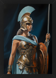 Greek Goddess Athena Wall Frame: Mythical Décor Essential
