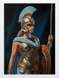 Greek Goddess Athena Wall Frame: Mythical Décor Essential