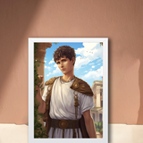 Augustus Roman King: Minimalist Art Wall Frame