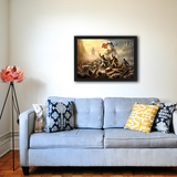 French Revolution Abstract Art: Wall Frame