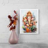 Divine Ganesha Wall Art Frame