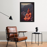 Lord Hanuman Statue Wall Frame - Divine Protection for Your Space