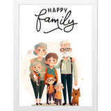 Happy Family Art Frame