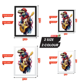 Musical T-Rex Dinosaur Wall Frames (Set of 3) - Roaring Fun for Every Room