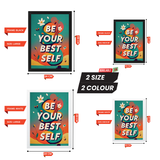 Be Your Best Self Inspirational art: Wall Frame