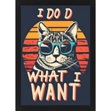 "I Do D What I Want" Asthetic Vibe Wall Frame