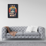 "I Do D What I Want" Asthetic Vibe Wall Frame