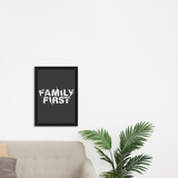 "Family First" Wall Frame