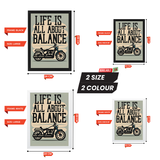 "Life is All About Balance" Wall Frame