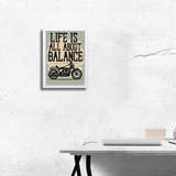 "Life is All About Balance" Wall Frame