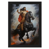 Ashoka's Reign: Wall Frame - Immortalize History's Revered Emperor in Your Space