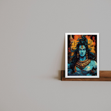 Powerful Shiva - Rudra Incarnation Wall Art Frame