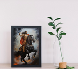 Ashoka's Reign: Wall Frame - Immortalize History's Revered Emperor in Your Space