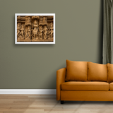 Exquisite Ajanta Cave Sculpture Wall Photo Frame